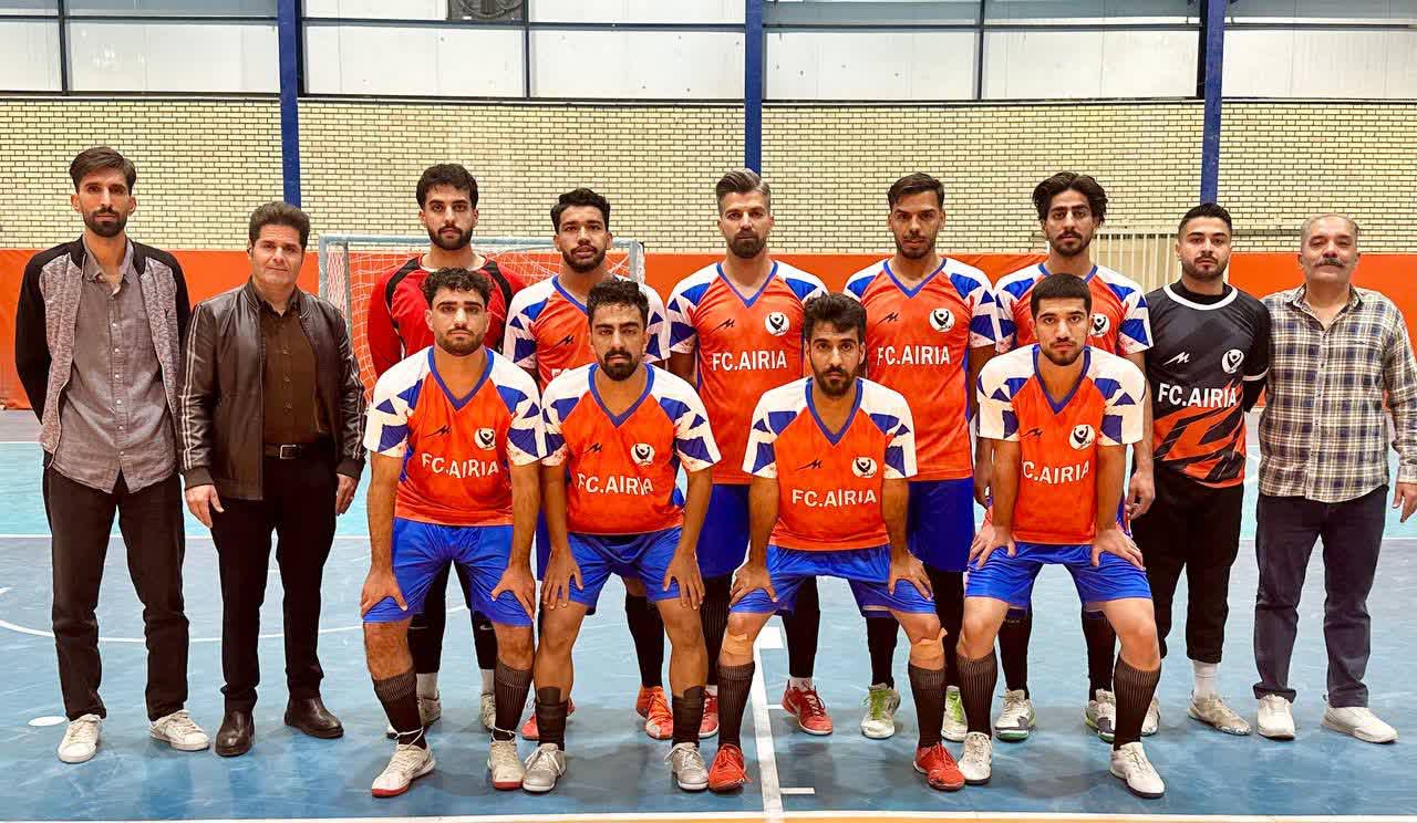اولین دیدار تیم فوتسال باشگاه آیریا در لیگ شهرستان بیرجند